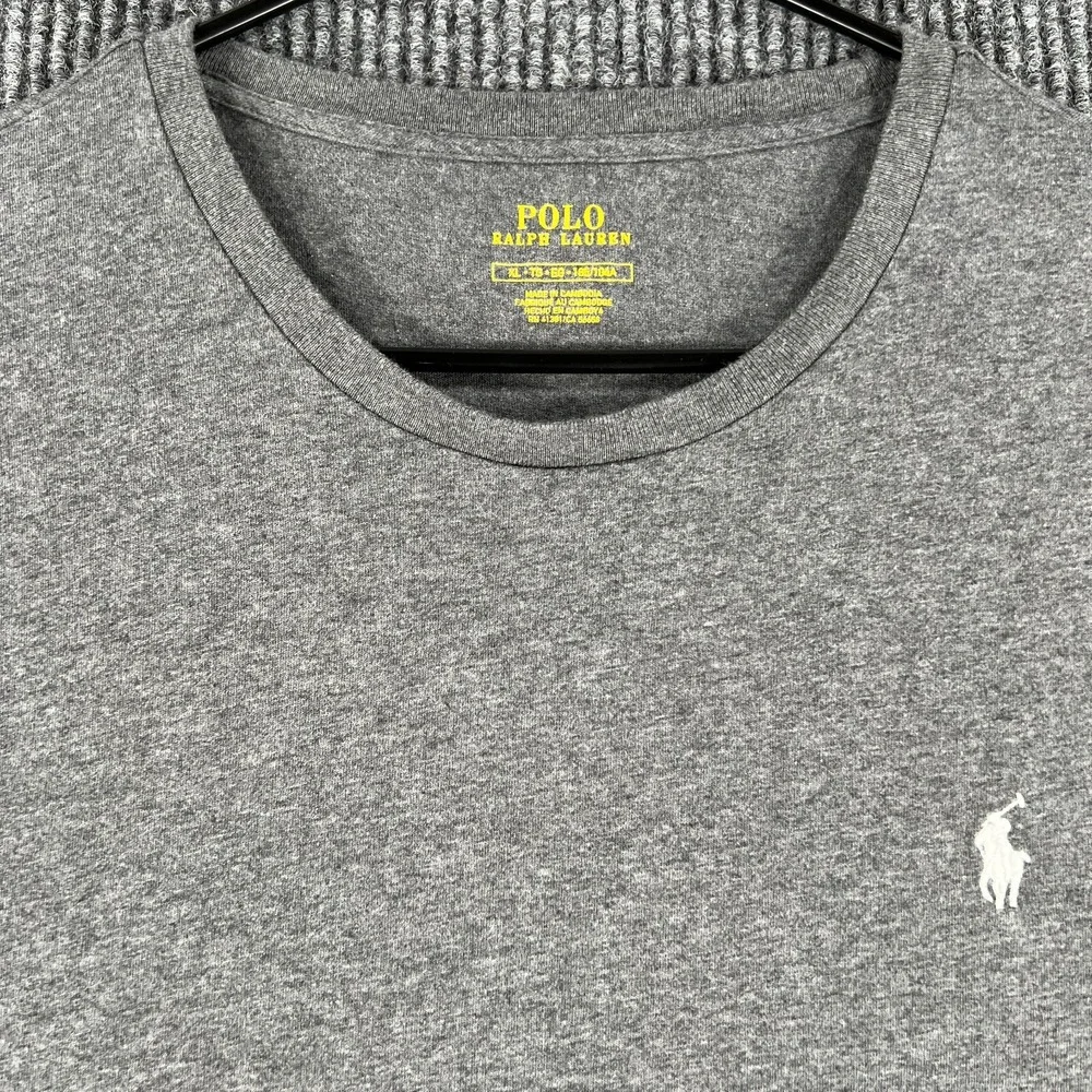 Polo Ralph Lauren Shirt Mens XL Extra Large Gray Short Sleeve Soft Light